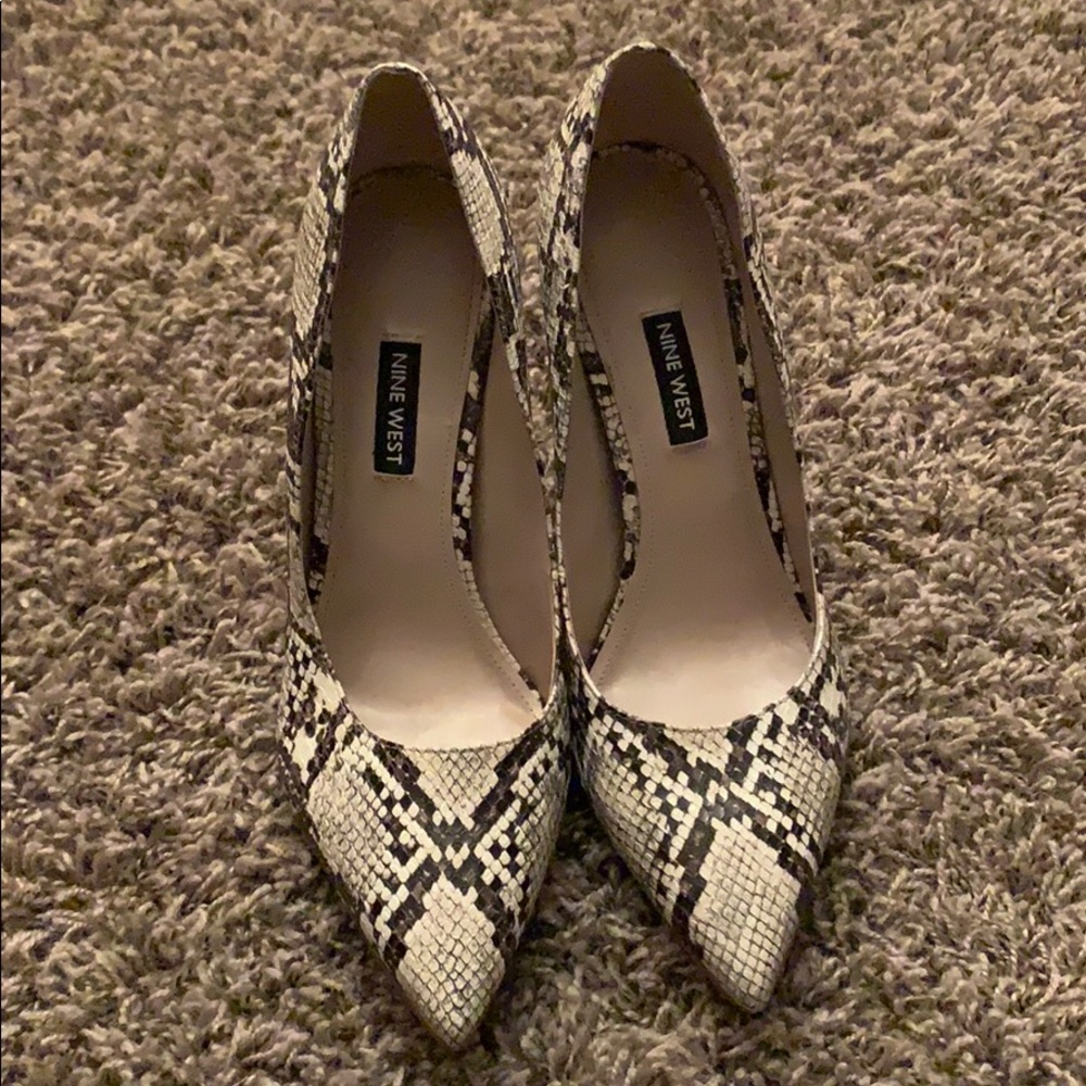 Snake skin heels